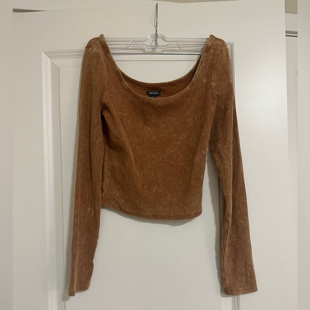 Wild Fable Cropped Long Sleeve Shirt